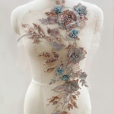 3D Crystal Blossom Lace