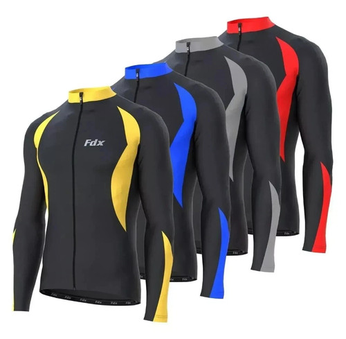 Fdx mens cycling jersey long - fdx,