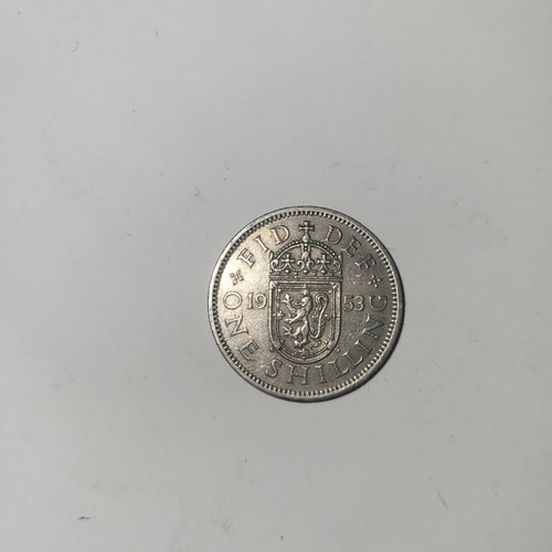 1953 one shilling piece
