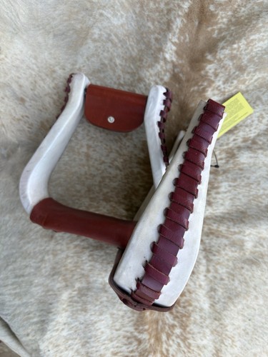 Pair rawhide western saddle - pair,