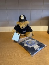 THE ORIGINAL BOBBY BEAR VINTAGE METROPOLITAN POLICE WITY TAGS AND BAG