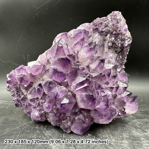 Grade amethyst cluster - a, slab