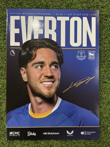 Everton home programmes - everton,
