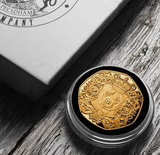 STAFFORDSHIRE BULL TERRIER 24ct Gold Commemorative Coin in Gift Box. Staffy/Dog