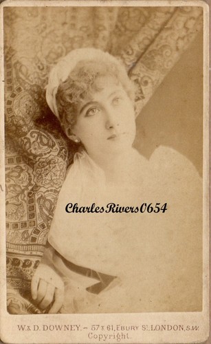 Downey cdv mary anderson - cdv,