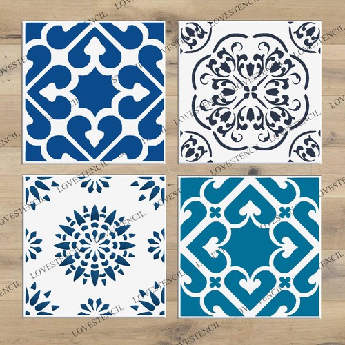 Tile stencils lovestencil - -,