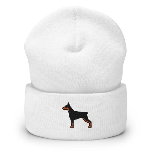 Doberman dog embroidered - dog,