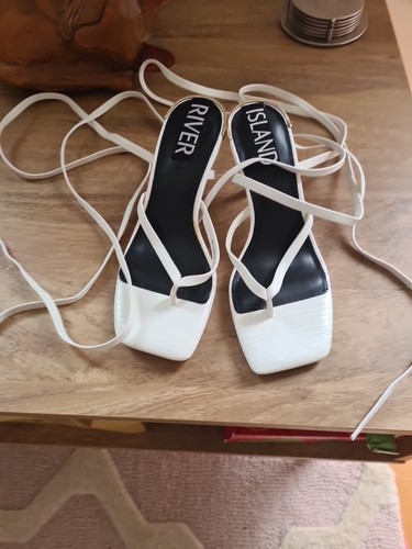 River island white toe - river,