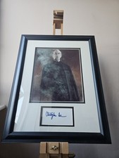 Hand Signed Christopher Lee