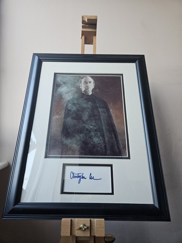 Hand signed christopher lee - hand,