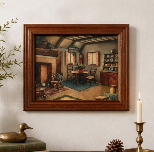 Vtg 1950s colonial home - 1950s,