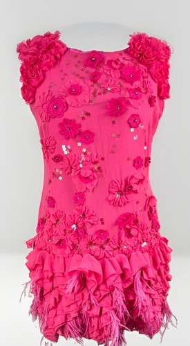 Coast hot pink - floral, applique