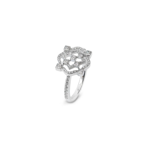 18k white gold - damiani, diamond
