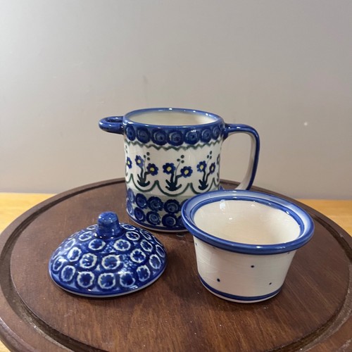 Vtg polish pottery unikat tea - vtg,