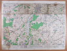 WW2 British WAR OFFICE map of