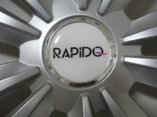 Rapido 2x wheel sticker motorhome sticker 56mm, 3D doming wheel hub sticker,