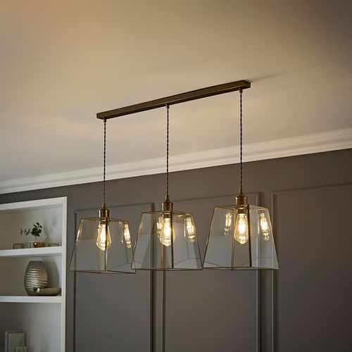 Brushed brass ceiling light - brass,