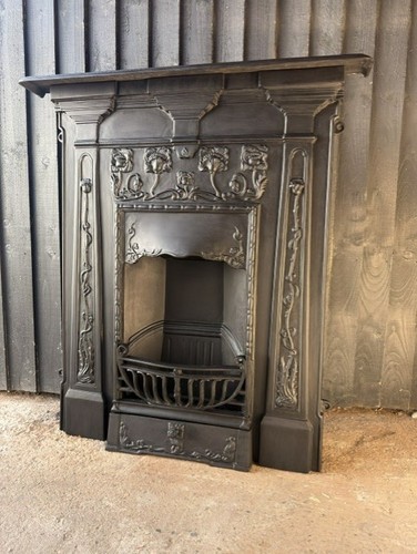Cast iron fireplace - cast,