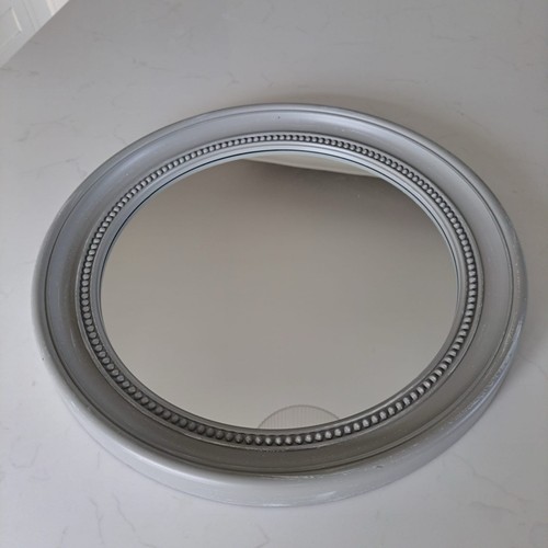 Large round grey - round, beaded