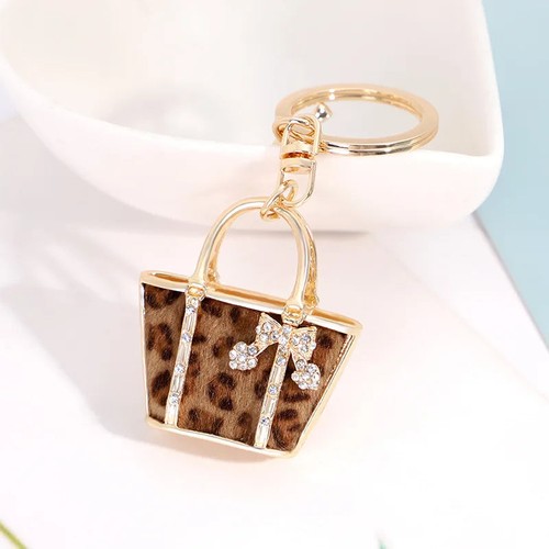 Leopard print handbag - leopard, ring