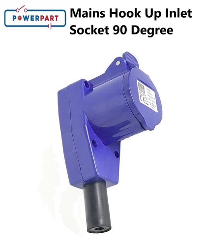 Mains hook inlet - socket, 90