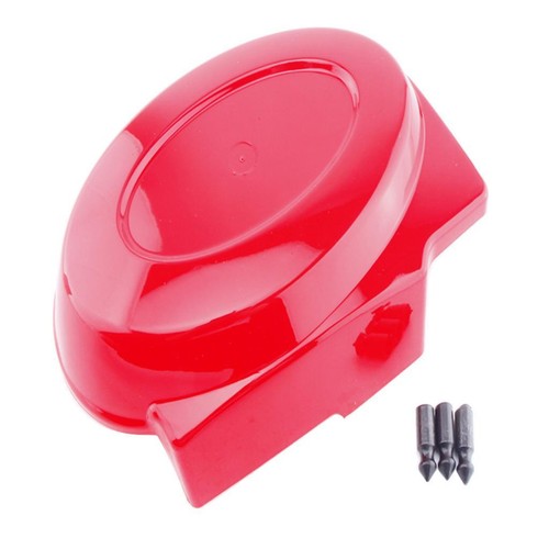 Red motorcycle battery side - red,