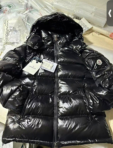 Moncler black hooded puffer - moncler,