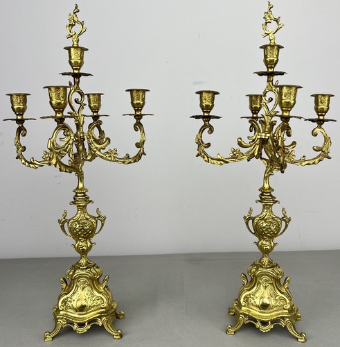 Pair candelabras vintage - pair,