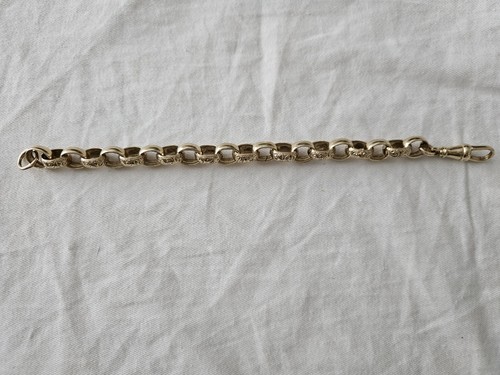 9ct gold belcher bracelet - 9ct,