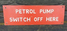 VINTAGE PETROL PUMP SWITCH OFF
