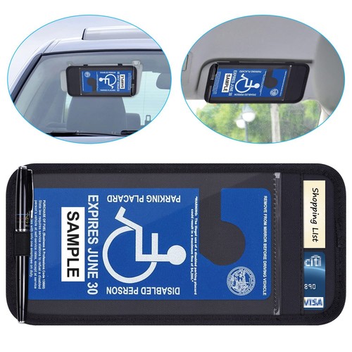 Handicap placard holder - placard,