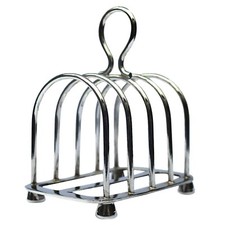 An antique silver plated Toast