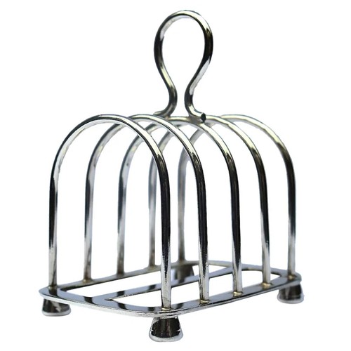 Antique silver plated toast - antique,