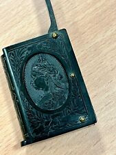Rare Vintage Queen Victoria Ebonite Vesta Matchbox C1897 - 1901