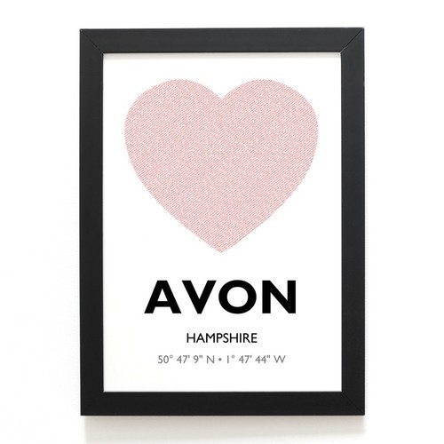 Print avon hampshire - a4, avon,