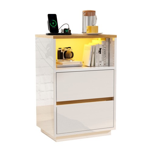 Drawers led bedside - drawers,