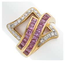 Estate Pink Sapphire Diamond