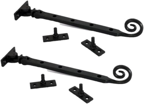 Black cast iron window - iron,