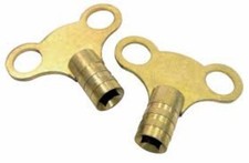 2x Radiator Gas Bleed Brass