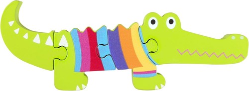 Wooden crocodile puzzle - wooden,