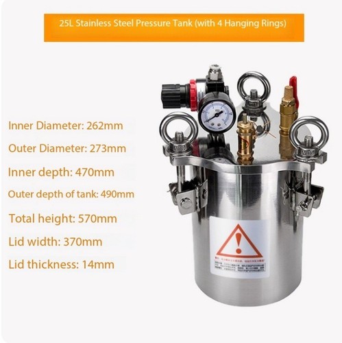 Stainless steel pressure - pressure, tank