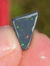 Jet Black Solid Opal Lightning