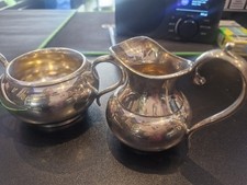 Antique silver plated sugar - plated,