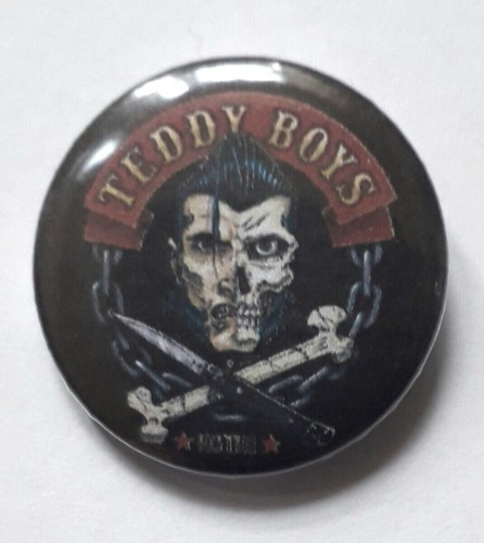 25mm badge teddy boy half - badge, of