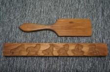 Wooden Hand Carved BUTTER PAT