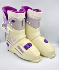 Retro 1980s Swiss (Italian made) Raichle 277 Ski Boots Snow Sports White/Purple