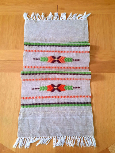 Swedish handwoven wool table