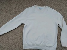 Mens Zara Cream off white Jumper Sweatshirt Size Small