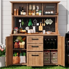 Wooden Garden Kitchen Cabinet