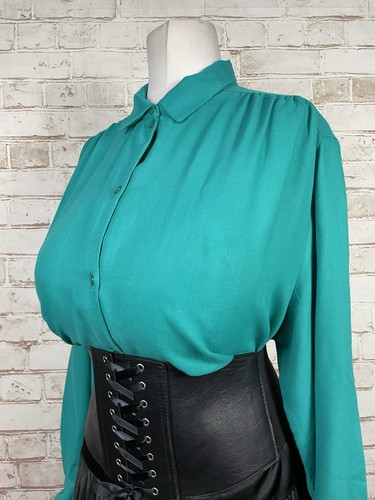 Vintage green secretary - secretary, blouse